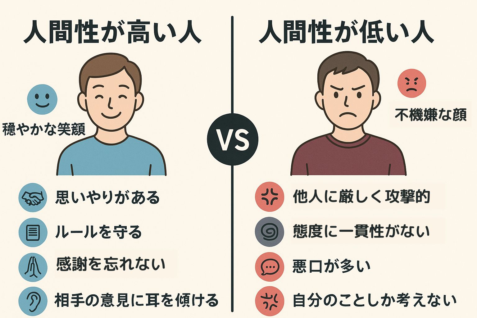 人間性が高い人・低い人の特徴は？人間性を高めるおすすめの方法も解説