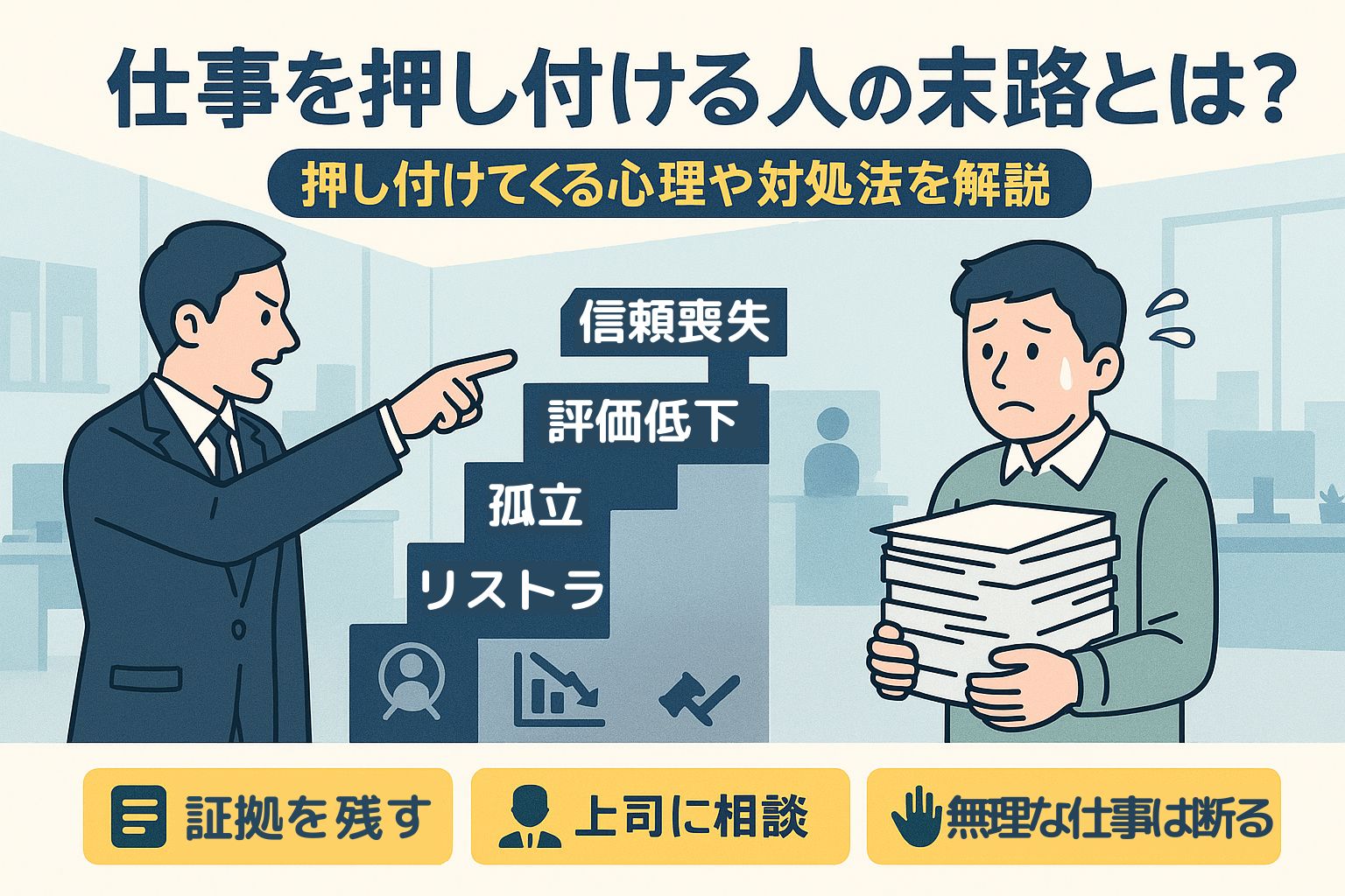 仕事 を 押し付け て くる 人