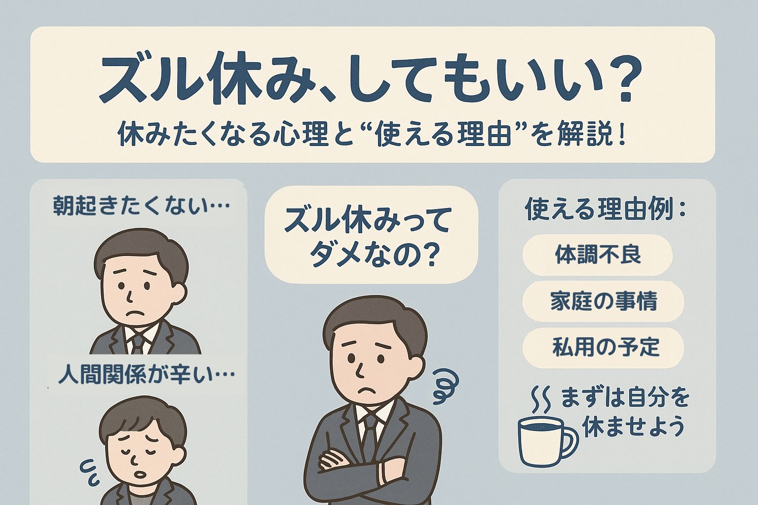 会社 を 休む 理由