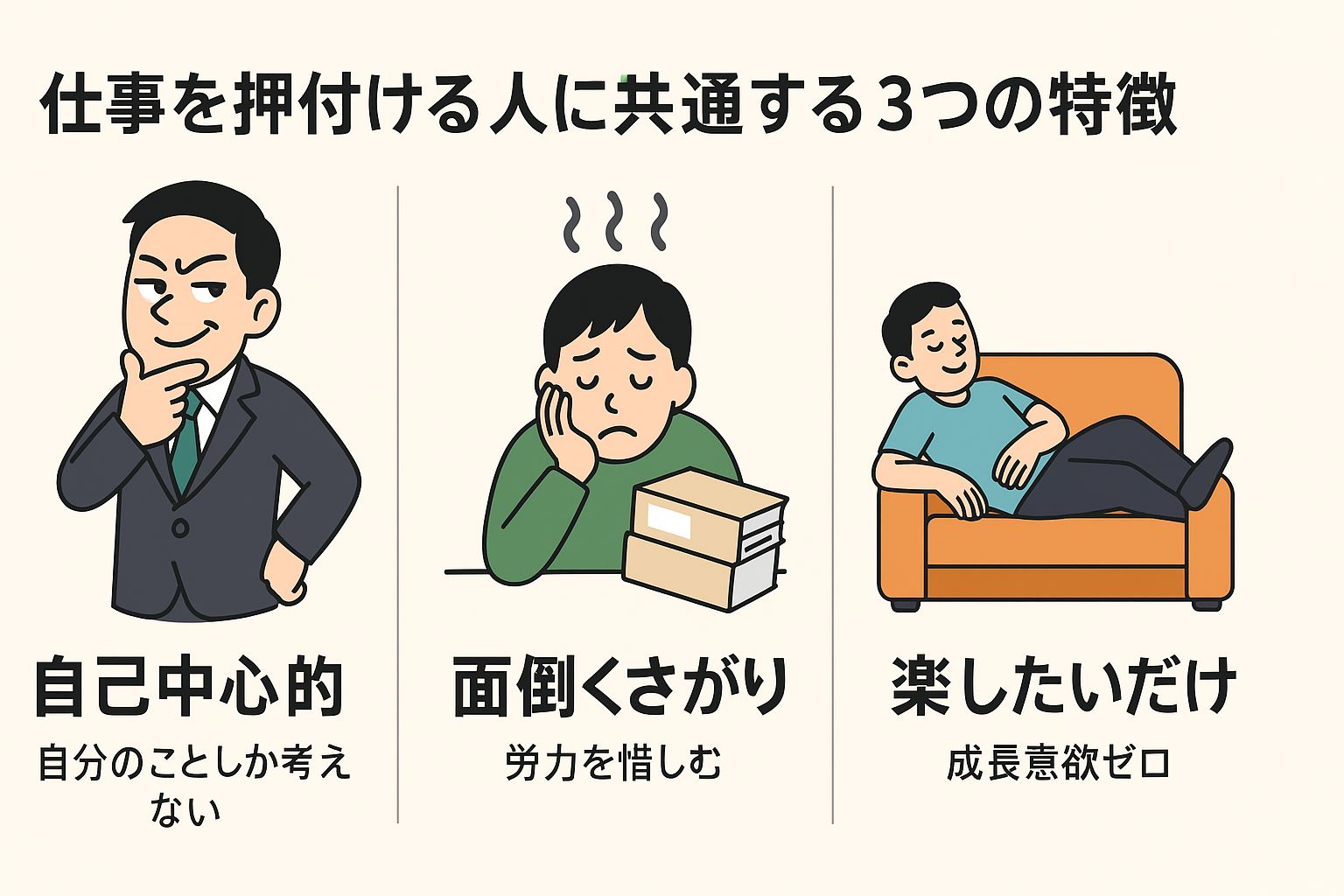 仕事 を 押し付け て くる 人